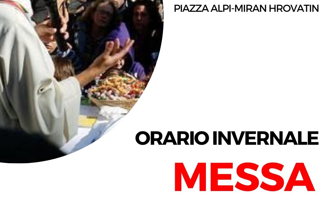 Orario invernale Messa delle Piagge ore 11.00 al Centro sociale Il Pozzo